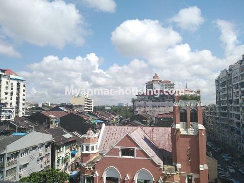 Myanmar real estate - for rent property - No.4550 - Furnished Kyaw City condominium room for rent in the Yangon Downtown Area! - another outside view