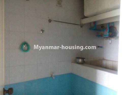 Myanmar real estate - for rent property - No.4551 - Large Apartment Room for Home Office near Sprit Shop for rent in Myaynigone! - bathroom view
