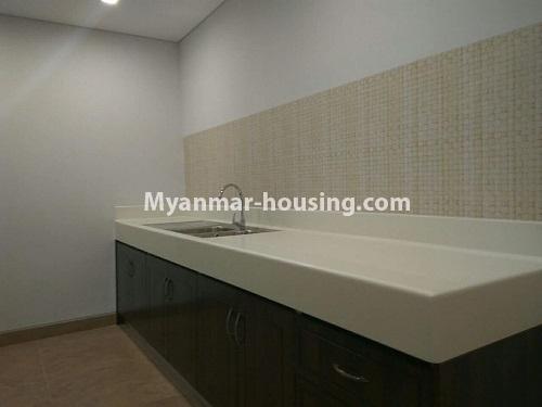 Myanmar real estate - for rent property - No.4554 - Hill Top Vista 15th floor with view for rent in Ahlone! - another view of kitchen