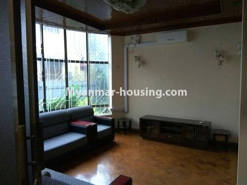 Myanmar real estate - for rent property - No.4556 - Six bedrooms landed house for home office for rent in Ma Soe Yein Lane, Mayangone! - living room view