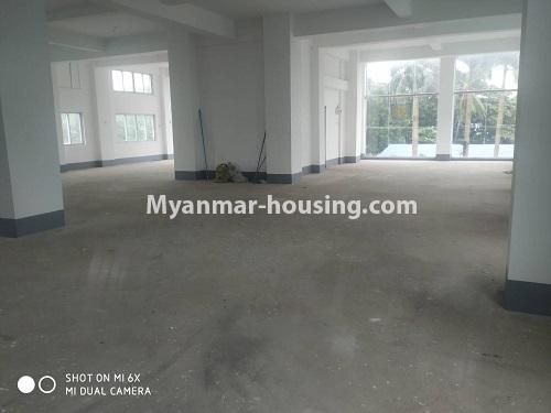 Myanmar real estate - for rent property - No.4568 - First floor four master bedrooms condominium room for business option on Insein Road, Hlaing! - hall view