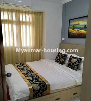 Myanmar real estate - for rent property - No.4571 - Decorated two bedroom condominium room for rent in Dagon Seikkan! - bedroom view