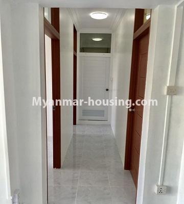 Myanmar real estate - for rent property - No.4571 - Decorated two bedroom condominium room for rent in Dagon Seikkan! - corridor view