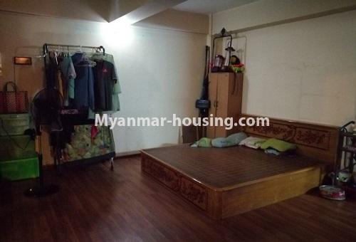 Myanmar real estate - for rent property - No.4572 - Large apartment room for rent in Yangon Downtown. - bedroom 2