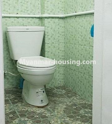 Myanmar real estate - for rent property - No.4578 - Decorated ground floor with full mezzanine for rent in Sanchaung! - toilet view
