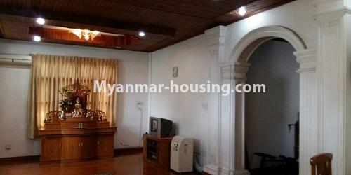 Myanmar real estate - for rent property - No.4579 - Four storey landed house for office or company for rent near Tarmway Ocean! - interior view