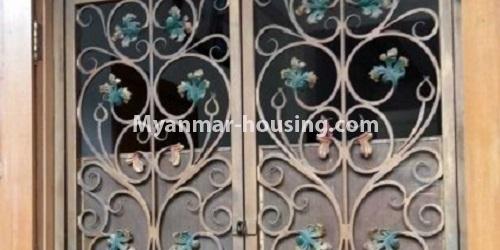 Myanmar real estate - for rent property - No.4579 - Four storey landed house for office or company for rent near Tarmway Ocean! - door view