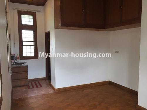 Myanmar real estate - for rent property - No.4581 - Half and two storey landed with four bedrooms for rent near Kandawgyi Park, Bahan! - master bedroom 2