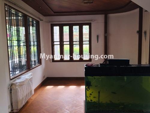 Myanmar real estate - for rent property - No.4581 - Half and two storey landed with four bedrooms for rent near Kandawgyi Park, Bahan! - single bedroom view