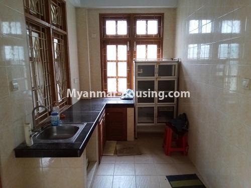 Myanmar real estate - for rent property - No.4583 - Furnished half and two storey landed house for rent in North Dagon! - kitchen view