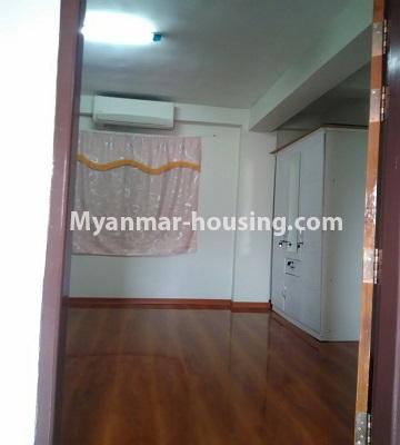 မြန်မာအိမ်ခြံမြေ - ငှားရန် property - No.4585 - လှိုင်တွင် အိပ်ခန်းနှစ်ခန်းပါသော တိုက်ခန်းငှားရန်ရှိသည်။ - bedroom 1