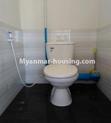 Myanmar real estate - for rent property - No.4585 - Apartment room with two bedrooms for rent in Hlaing! - toilet 