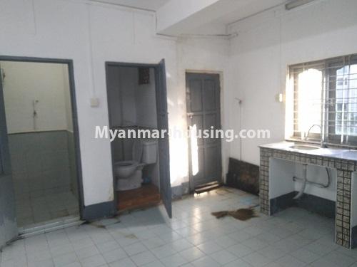 Myanmar real estate - for rent property - No.4587 - Newly renovated apartment room for rent in New University Avenue Road, Bahan! - bathroom, toilet and emergecy exist 