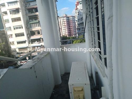 Myanmar real estate - for rent property - No.4587 - Newly renovated apartment room for rent in New University Avenue Road, Bahan! - balcony view