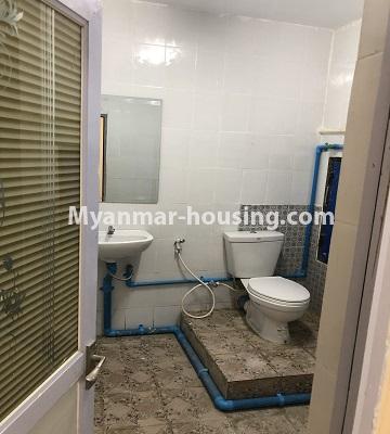 Myanmar real estate - for rent property - No.4591 - Unfinished mini condominium room for rent in Tarmway! - bathroom view