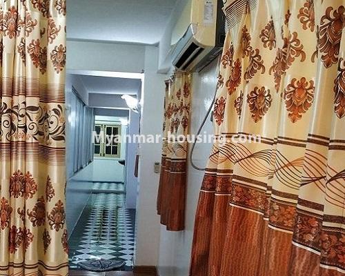 Myanmar real estate - for rent property - No.4594 - Mini condominium room for rent in Mingalar Taung Nyunt! - another view of living room are 