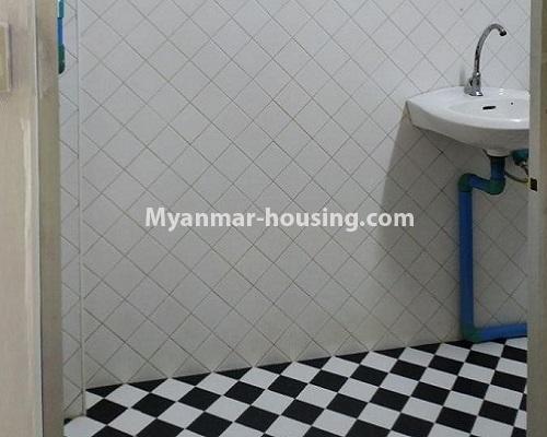 Myanmar real estate - for rent property - No.4594 - Mini condominium room for rent in Mingalar Taung Nyunt! - compound bathroom