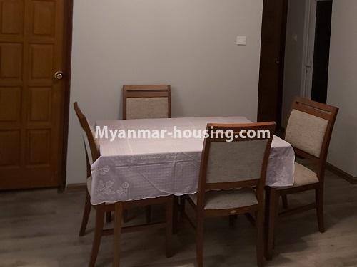 Myanmar real estate - for rent property - No.4600 - Fully furnished condominium room for rent in 7 mile, Mayangone! - dining area view