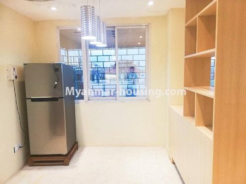 Myanmar real estate - for rent property - No.4601 - Decorated and furnished mini condominium room for rent in Kamaryut! - dining area view