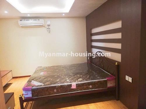 မြန်မာအိမ်ခြံမြေ - ငှားရန် property - No.4601 - ကမာရွတ်တွင် ပြင်ဆင်ပြီး ပရိဘောဂပါသော မီနီကွန်ဒိုခန်း ငှားရန်ရှိသည်။ - master bedroom view