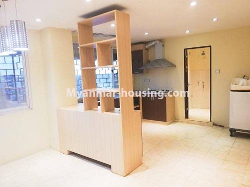 ミャンマー不動産 - 賃貸物件 - No.4601 - Decorated and furnished mini condominium room for rent in Kamaryut! - another view of kitchen