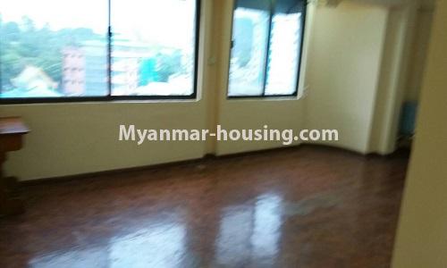 缅甸房地产 - 出租物件 - No.4607 - Condominium room for rent near Shwe Gone Daing, Bahan! - living room view