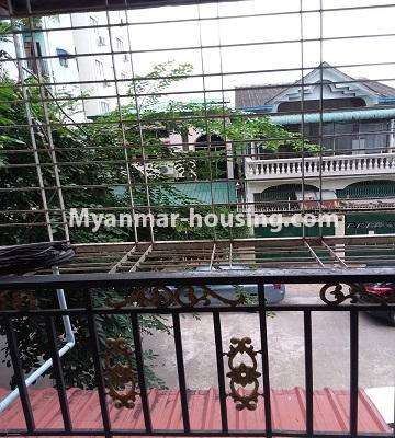 Myanmar real estate - for rent property - No.4609 - First floor two bedroom apartment for rent in Yankin! - balcony view