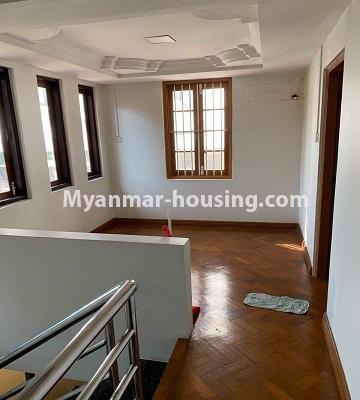 Myanmar real estate - for rent property - No.4610 - Furnished landed house for rent near Thanlyin Bridge, Thanlyin! - upstairs view