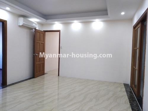 ミャンマー不動産 - 賃貸物件 - No.4611 - Furnished Thazin Condominium room for rent in Ahkibe! - master bedroom view