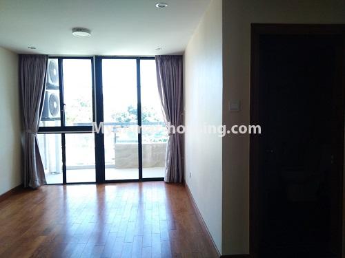 ミャンマー不動産 - 賃貸物件 - No.4612 - Furnished Thazin Condominium room for rent in Ahkibe! - master bedroom 1