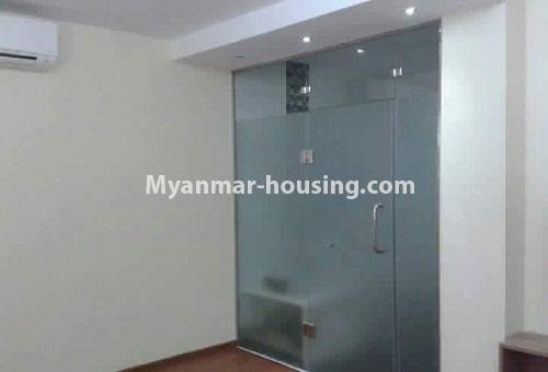 Myanmar real estate - for rent property - No.4613 - Furnished three bedroom condominium room for rent near Hledan Junction! - room space