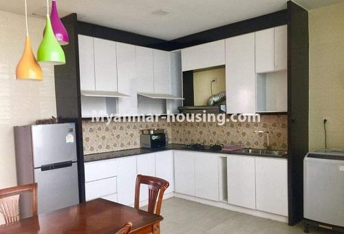 ミャンマー不動産 - 賃貸物件 - No.4617 - Pent House with a panoramic view for rent near Inya Lake! - kitchen view