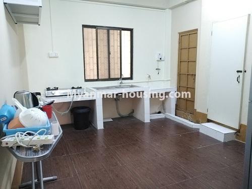 缅甸房地产 - 出租物件 - No.4620 - Two bedroom mini condominium room for rent in Bahan! - kitchen view