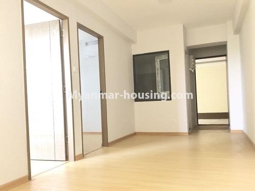 Myanmar real estate - for rent property - No.4621 - Two bedroom Royal Thiri Condominium room for rent in Insein! - living room view