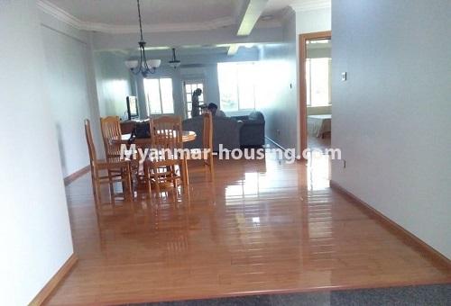 Myanmar real estate - for rent property - No.4623 - Nice room in Nawarat Condo in quiet area for rent! - another view of living room