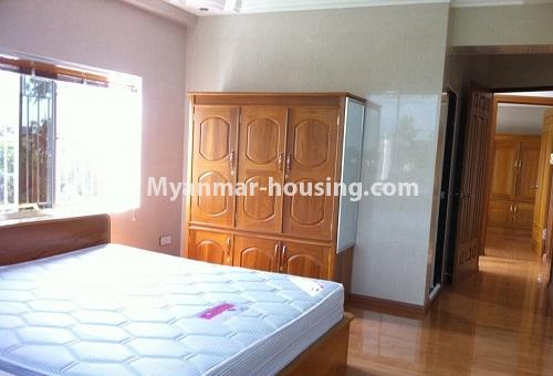 Myanmar real estate - for rent property - No.4623 - Nice room in Nawarat Condo in quiet area for rent! - master bedroom view