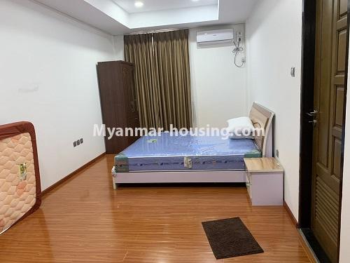 မြန်မာအိမ်ခြံမြေ - ငှားရန် property - No.4626 - အလုံတွင် ပရိဘောဂပါသော ဆင်မင်းကွန်ဒိုခန်း ငှားရန်ရှိသည်။bedroom 1 view