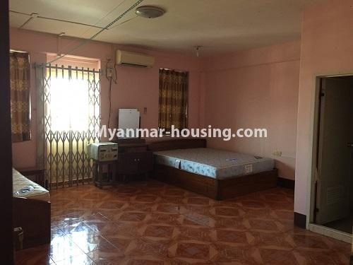 Myanmar real estate - for rent property - No.4628 - Three bedroom Golden Gate Tower room for rent in Pazundaung! - master bedroom view