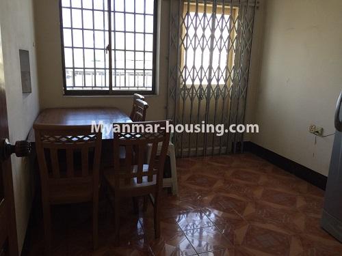 ミャンマー不動産 - 賃貸物件 - No.4628 - Three bedroom Golden Gate Tower room for rent in Pazundaung! - dining area view