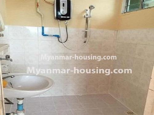 Myanmar real estate - for rent property - No.4628 - Three bedroom Golden Gate Tower room for rent in Pazundaung! - bathroom view