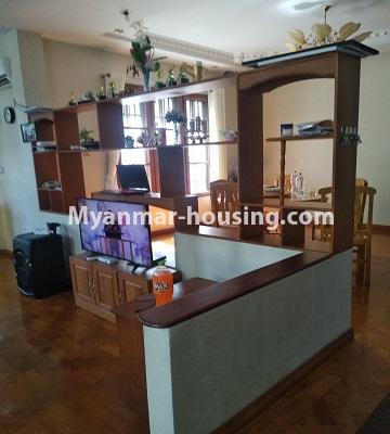 缅甸房地产 - 出租物件 - No.4630 - Two storey landed house with five bedrooms for rent in Thin Gann Gyun! - upstairs living room view