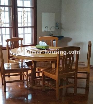 Myanmar real estate - for rent property - No.4630 - Two storey landed house with five bedrooms for rent in Thin Gann Gyun! - dining area view