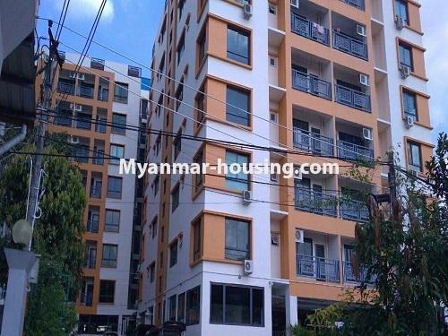 Myanmar real estate - for rent property - No.4633 - Furnished Mahar Swe Condominium room for rent in Hlaing! - building view