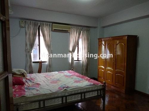 缅甸房地产 - 出租物件 - No.4635 - Furnished University Yeik Mon Condominium room for rent in Bahan! - master bedroom view