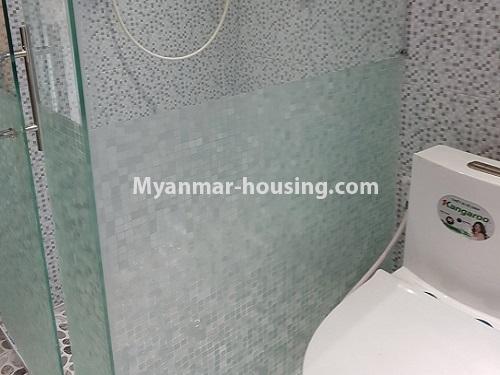 မြန်မာအိမ်ခြံမြေ - ငှားရန် property - No.4639 - မရမ်းကုန်းတွင် အိပ်ခန်းသုံးခန်းပါသော အိုးရှင်းကွန်ဒိုခန်း ငှားရန်ရှိသည်။another bathroom view