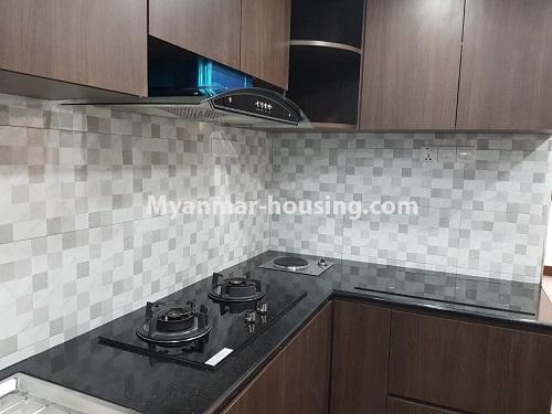 Myanmar real estate - for rent property - No.4639 - Three bedrooms 9 mile Ocean Condo room for rent in Mayangone! - kitchen view