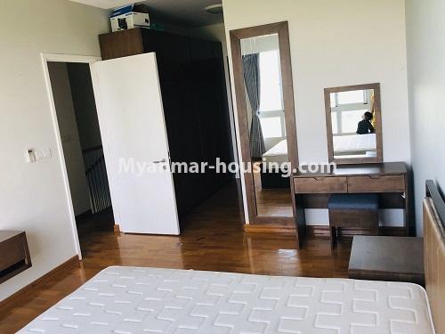 缅甸房地产 - 出租物件 - No.4640 - Duplex 2 bedrooms Top floor  Star City Condo room for rent in Thanlyin! - master bedroom view