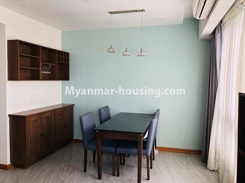 缅甸房地产 - 出租物件 - No.4640 - Duplex 2 bedrooms Top floor  Star City Condo room for rent in Thanlyin! - dining area view