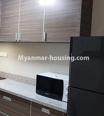 ミャンマー不動産 - 賃貸物件 - No.4643 - Three bedroom unit in Star City Condominium building for rent in Thanlyin! - another view of kitchen