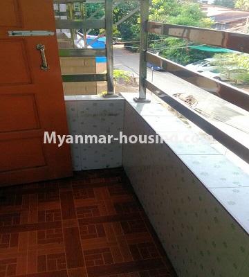 Myanmar real estate - for rent property - No.4645 - Furnished and decorated apartment room for rent in Sanchaung! - balcony view